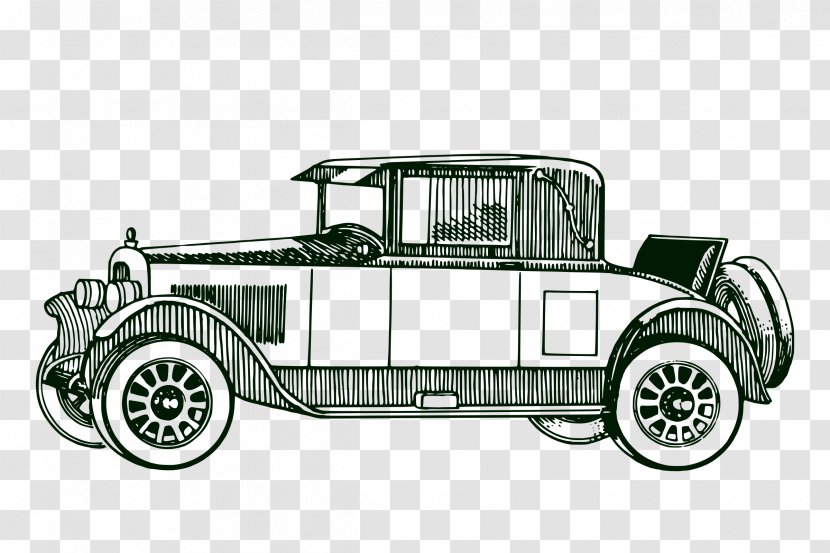 Classic Car Vintage Antique Clip Art - Motor Vehicle Transparent PNG