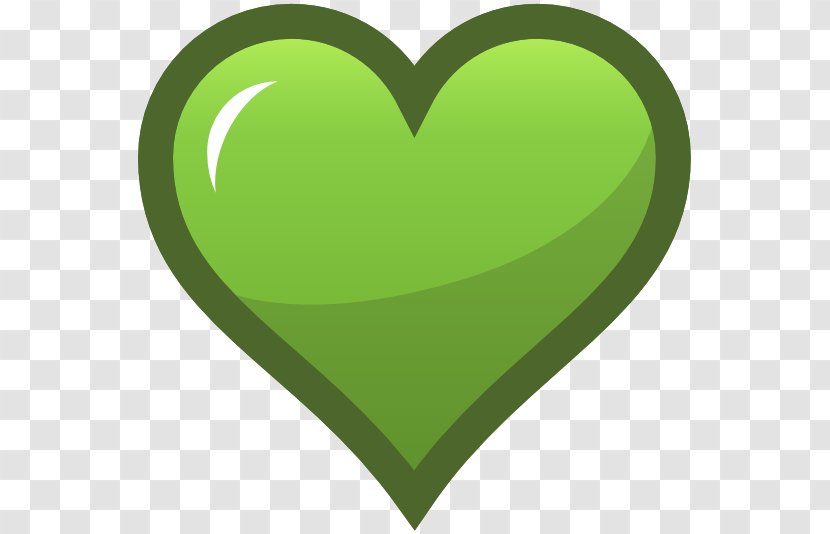 Heart Green Clip Art - Silhouette - Favorites Cliparts Transparent PNG