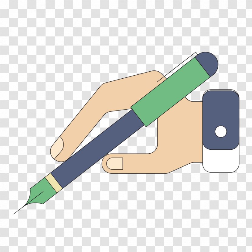 Pen Handwriting Clip Art - Hand - Vector Handwritten Transparent PNG