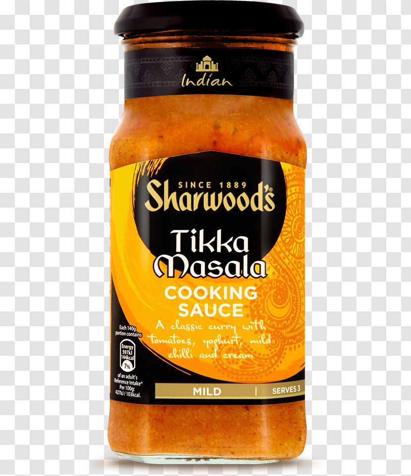 Chicken Tikka Masala British Cuisine Sharwood's Curry - Sauce - Chai Transparent PNG