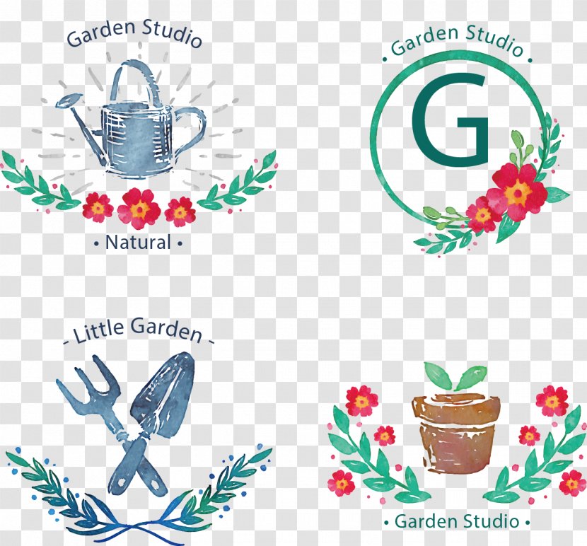 Hand-painted Flowers Vector Gardening Icon - Area - Point Transparent PNG