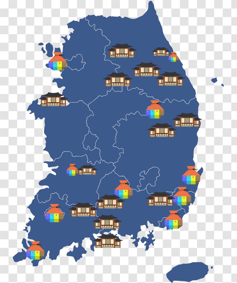 Jongno District Jung Dongdaemun Gangbuk Gwangjin - Map - Korea Travel Transparent PNG