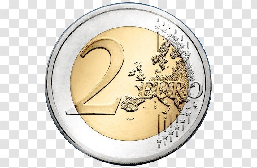 2 Euro Coin Coins Commemorative Transparent PNG