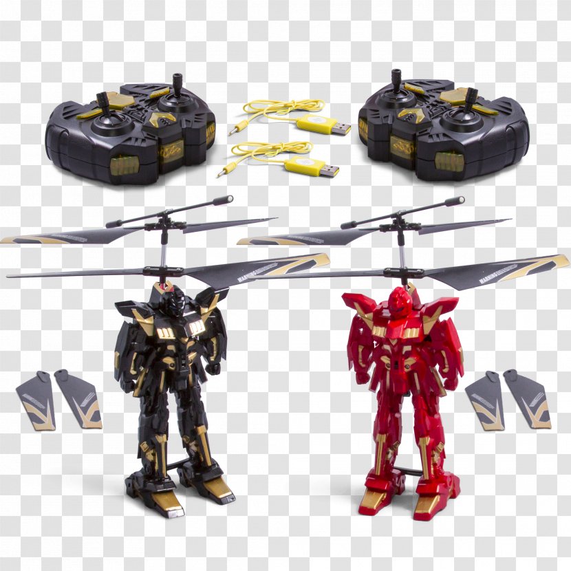 Robot Combat Quake Champions United States Helicopter - Action Toy Figures - Coaxial Rotors Transparent PNG