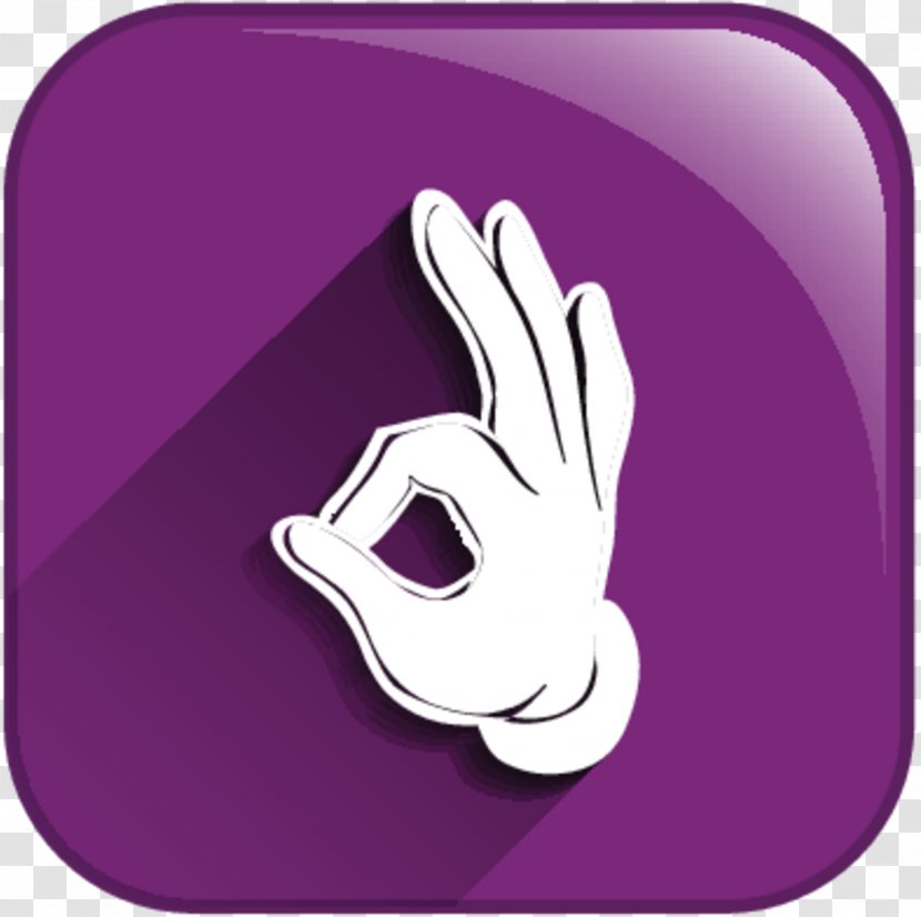 Thumb Product Design Purple Font - Finger Transparent PNG