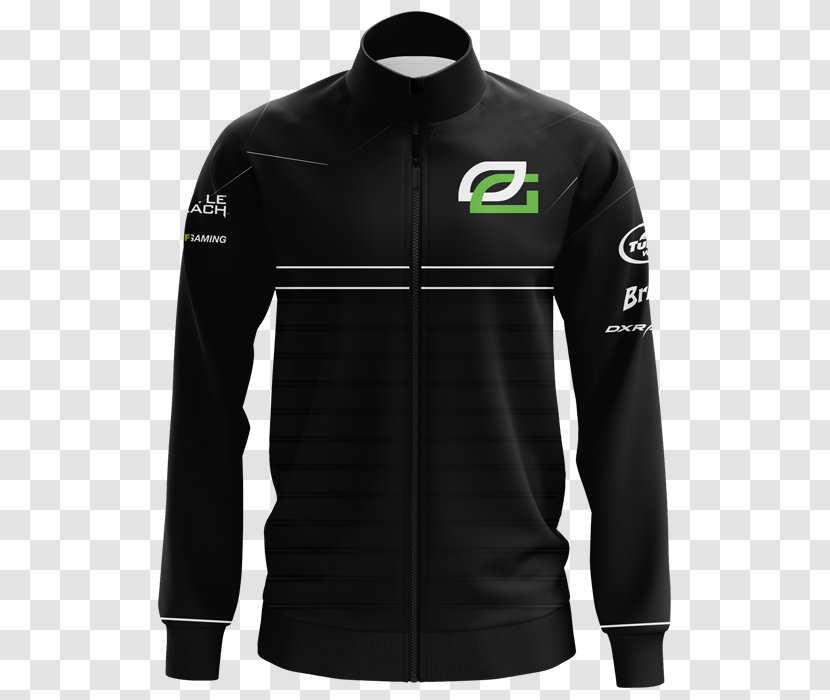 Hoodie T-shirt Jacket OpTic Gaming Sweater - Black Transparent PNG