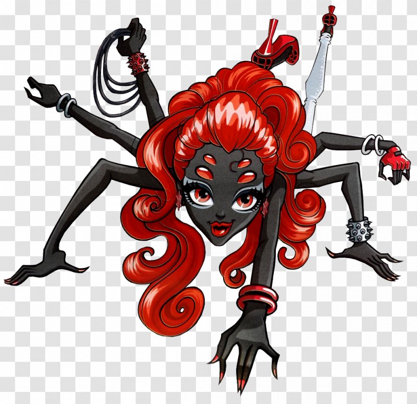 Ghoul Monster High Wydowna Spider OOAK Doll - Ever After Transparent PNG