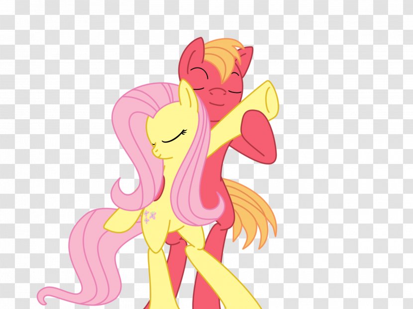 Fluttershy McDonald's Big Mac McIntosh Pony - Watercolor - Couples Transparent PNG