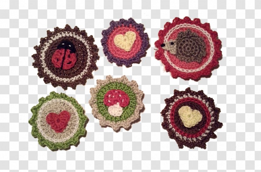 Crochet Embroidered Patch Embroidery Appliqué - Applique - Abonnieren Button Transparent PNG