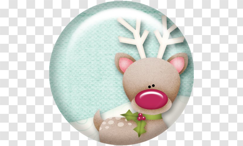 Reindeer Christmas Ornament Santa Claus Scrapbooking - Holiday Transparent PNG