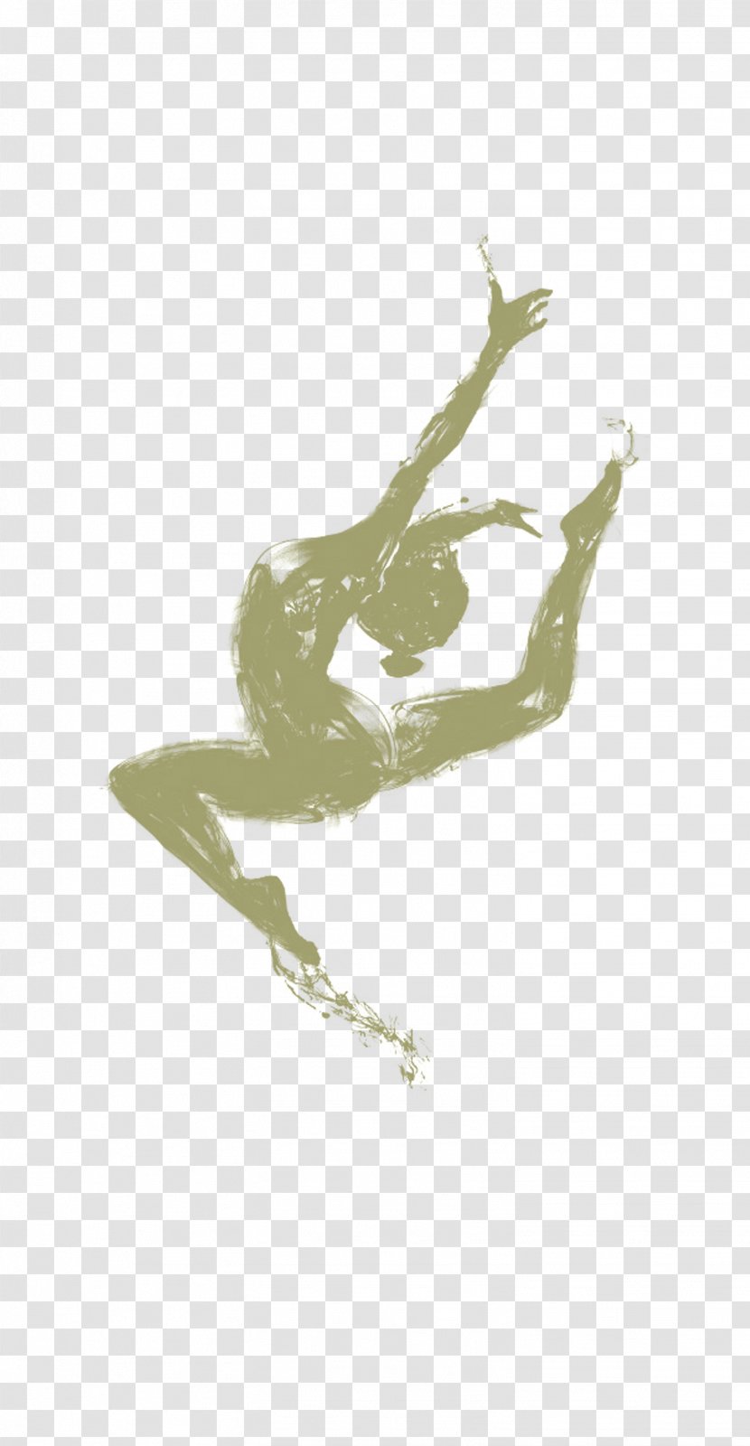 Female Gymnastics Silhouette Yuan - Twig - Pptx Transparent PNG