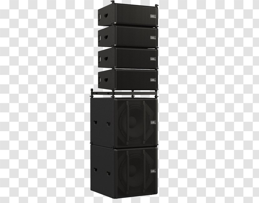 Shelf Drawer - Black M - Line Array Transparent PNG