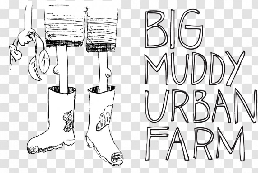 Big Muddy Urban Farm Sustainable Agriculture Logo - White Transparent PNG