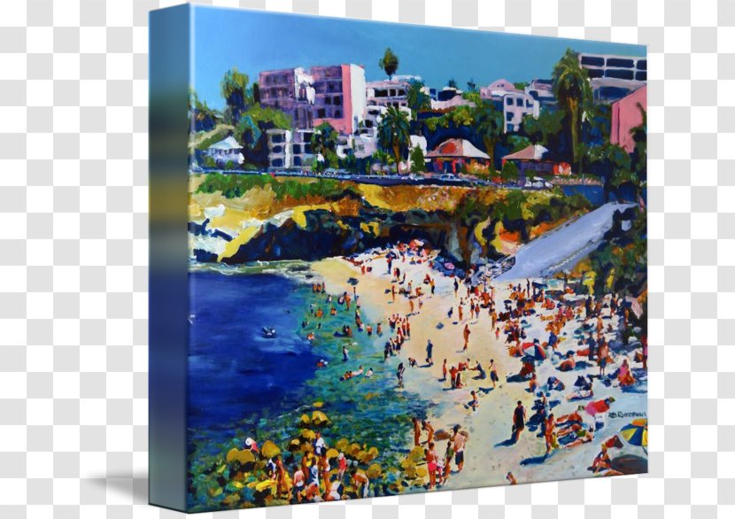 Painting La Jolla Cove Acrylic Paint Gallery Wrap - Modern Art Transparent PNG