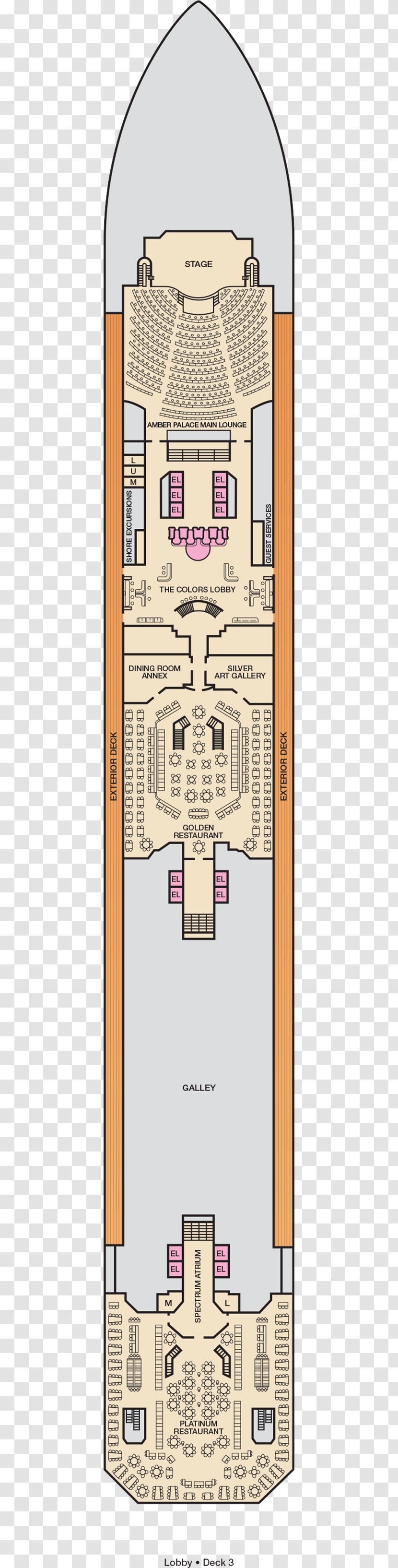 Carnival Freedom Cruise Ship Line Deck Conquest - Floor Plan - Glory Transparent PNG