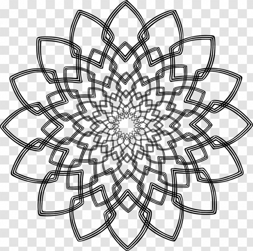 The Mindfulness Colouring Book: Anti-stress Art Therapy For Busy People Coloring Book Mandala - Symmetry Transparent PNG
