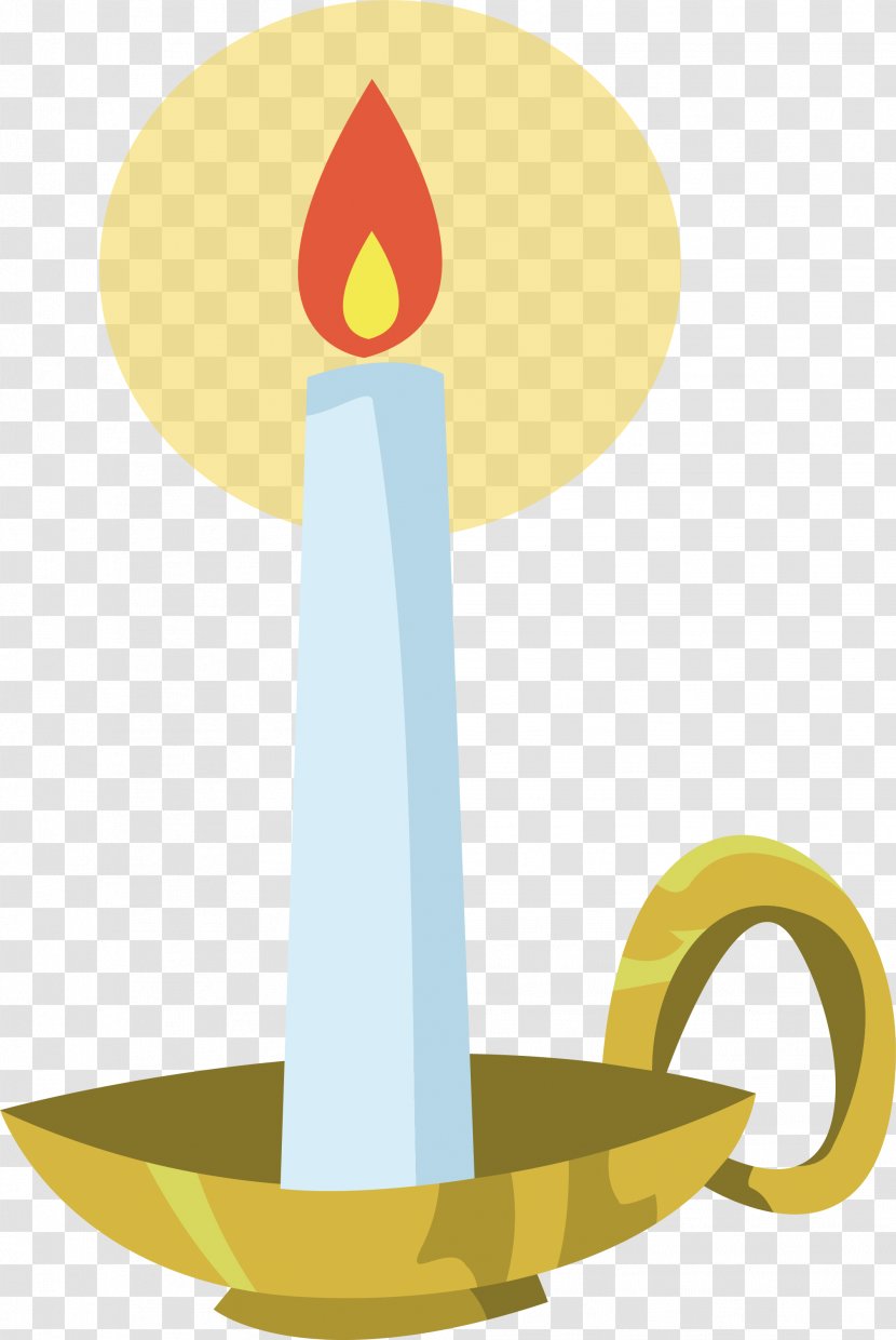 Candlestick Clip Art - Yellow - Copper Candle Holder Transparent PNG