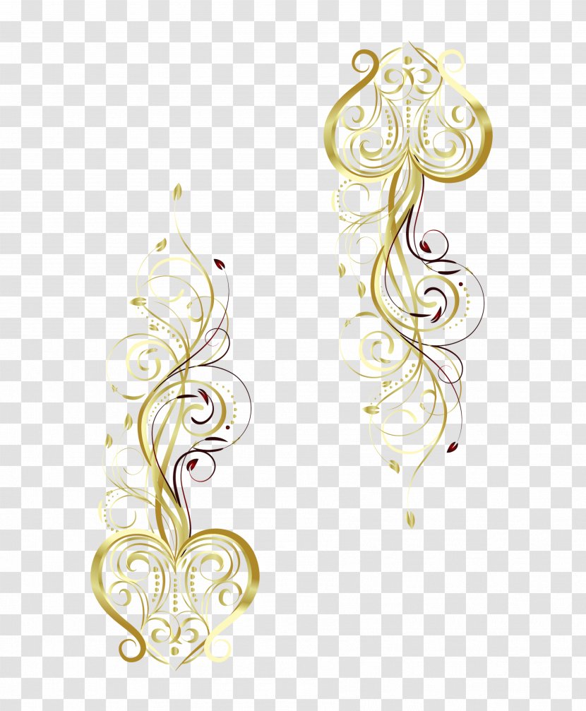 Gold Motif Gratis - Wedding Pattern Transparent PNG