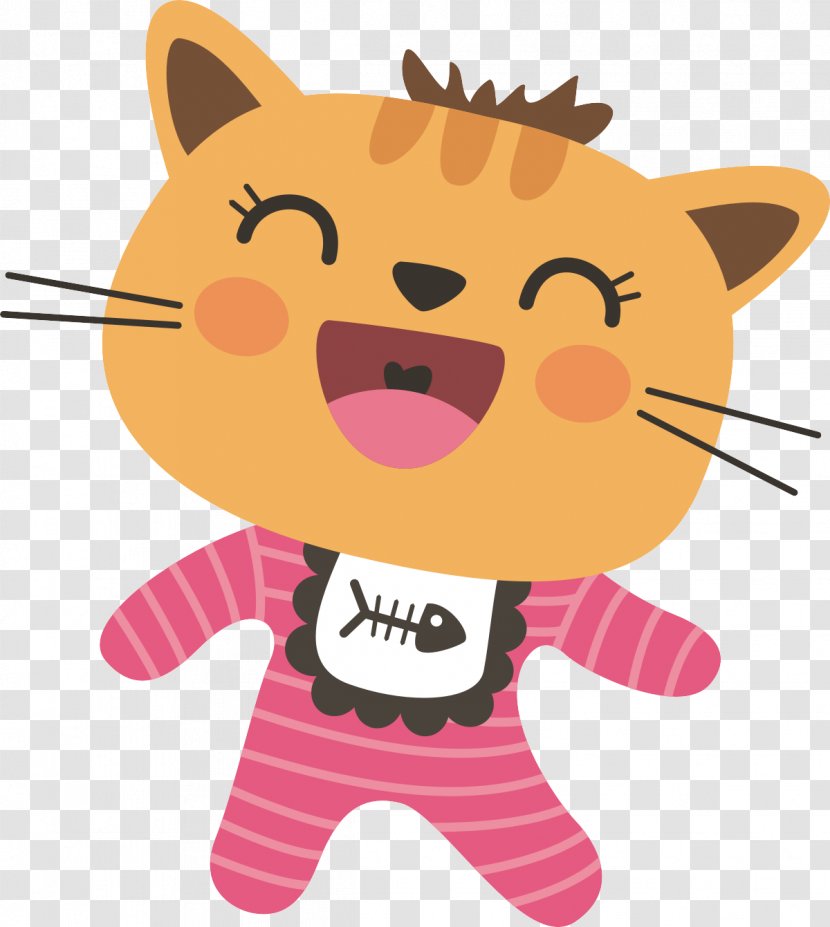 Download Illustration - Cat Like Mammal - Happy Smile Transparent PNG