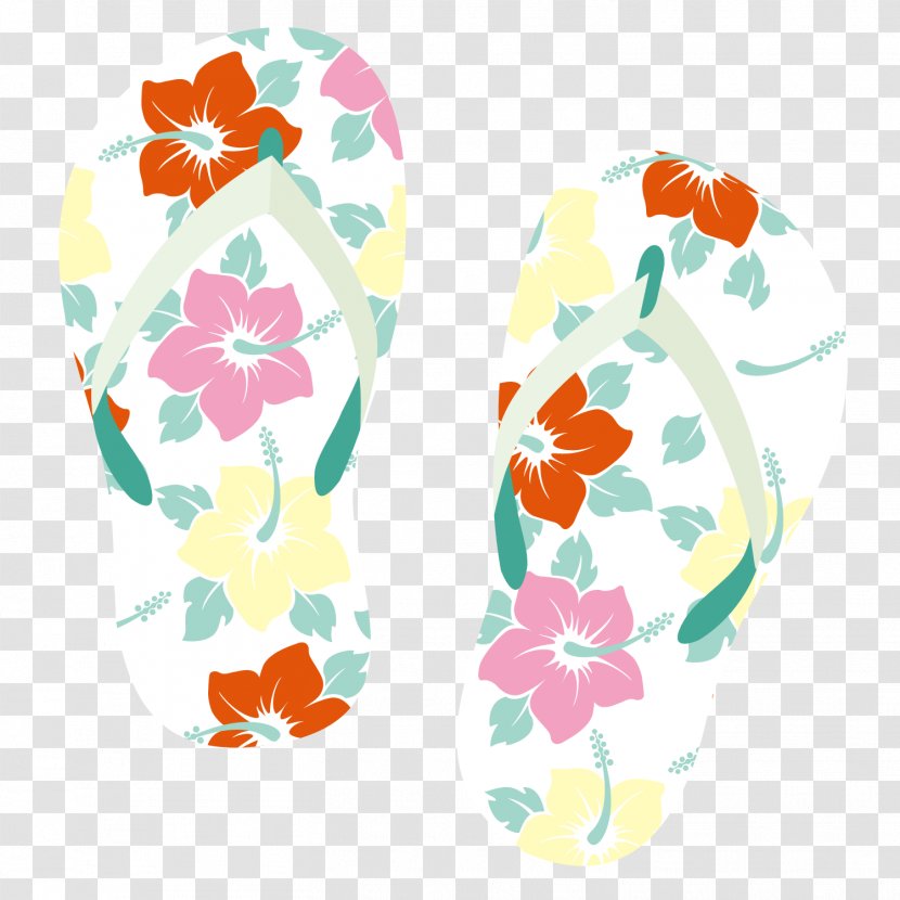 Cartoon - Logo - Pattern Sandals Transparent PNG