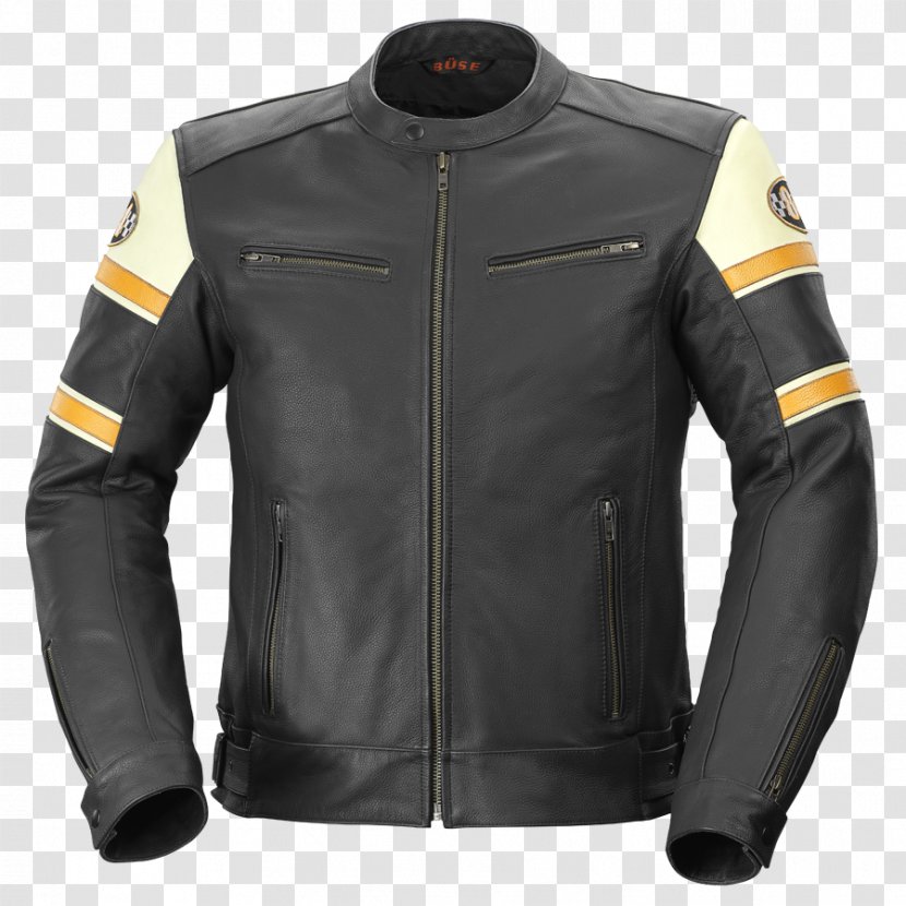 Leather Jacket Blouson Motorcycle Personal Protective Equipment - Fashion Transparent PNG