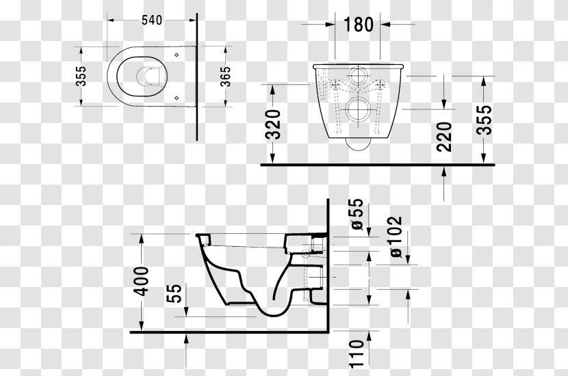 Duravit Flush Toilet Ceramic Design - Text Transparent PNG