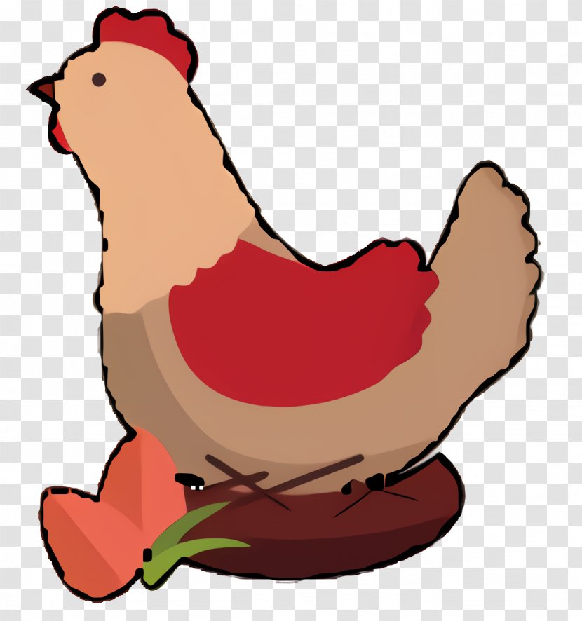 Chicken Cartoon - Livestock - Comb Tail Transparent PNG