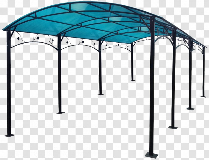 Canopy Gazebo Roof Polycarbonate Shade - Metal Transparent PNG