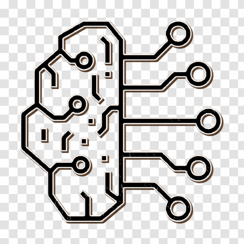 Artificial Intelligence Icon Brain Concept Icon AI Icon Transparent PNG