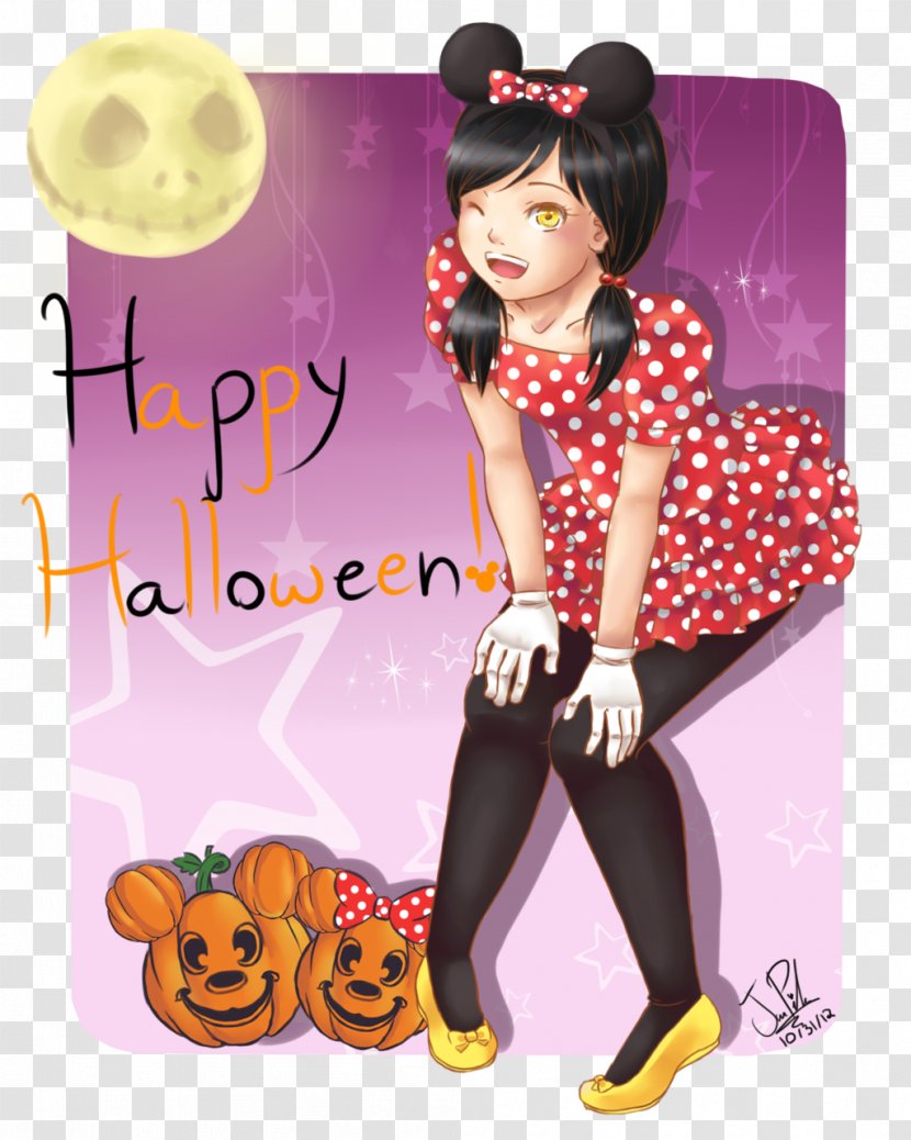 DeviantArt Drawing Halloween - Flower - Minnie 3D Transparent PNG