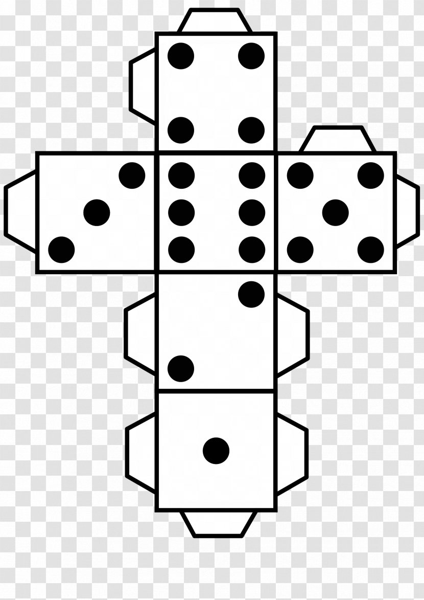 Dice Clip Art - Black And White Transparent PNG