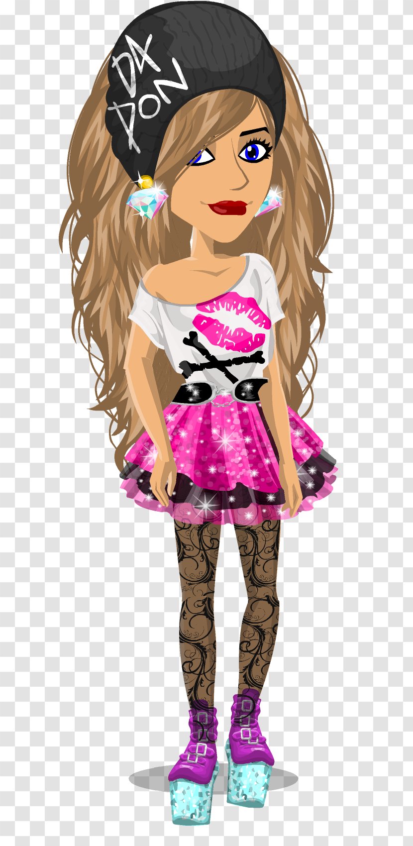 MovieStarPlanet Brown Hair Cartoon - Watercolor - Design Transparent PNG