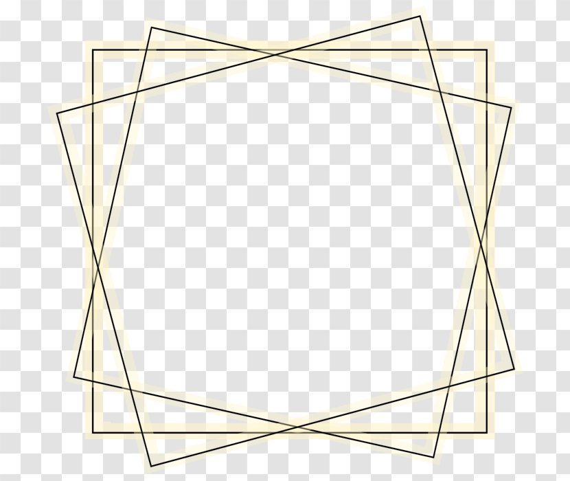 Gold Picture Frames - Triangle Rectangle Transparent PNG