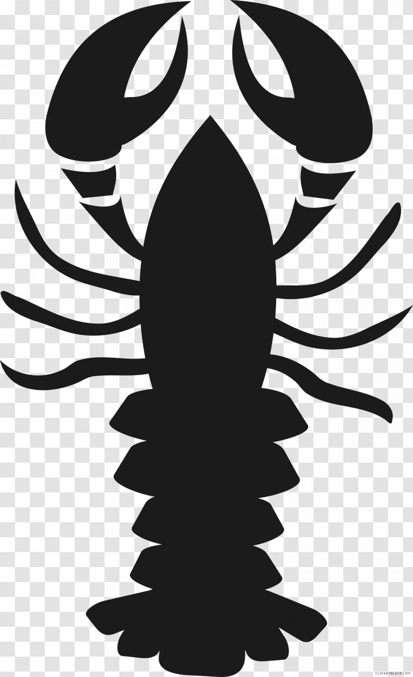 Lobster Clip Art Christmas Vector Graphics Image - Black And White Transparent PNG