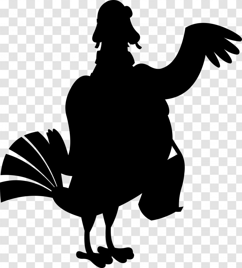 Rooster Clip Art Character Fauna Silhouette - Vulture - Beak Transparent PNG