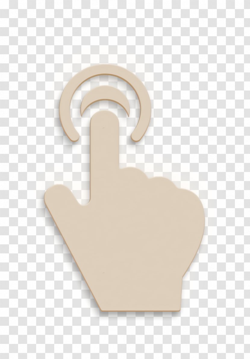 Basic Hand Gestures Fill Icon Push Button - Logo Symbol Transparent PNG