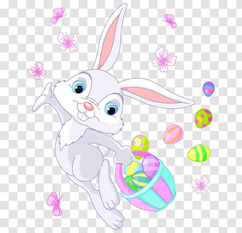 Easter Bunny Egg Clip Art - Tail Transparent PNG