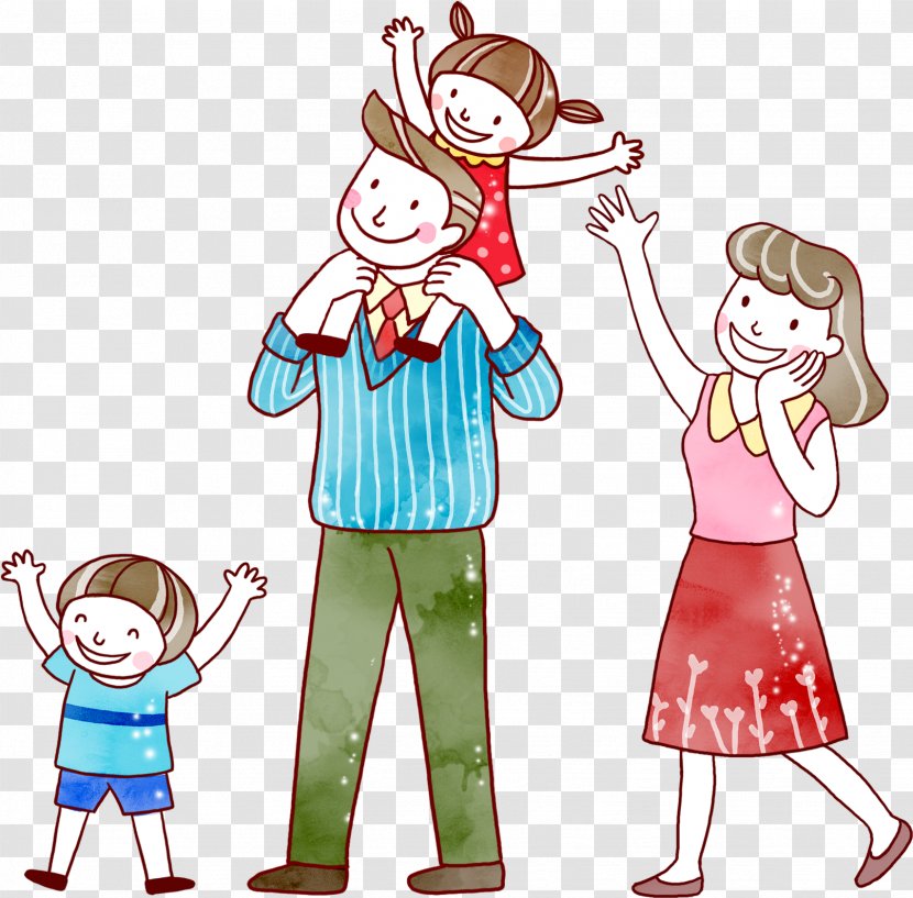 Child Family Vector Graphics Cartoon Image - International Day Of Families - Mothers Images Transparent PNG