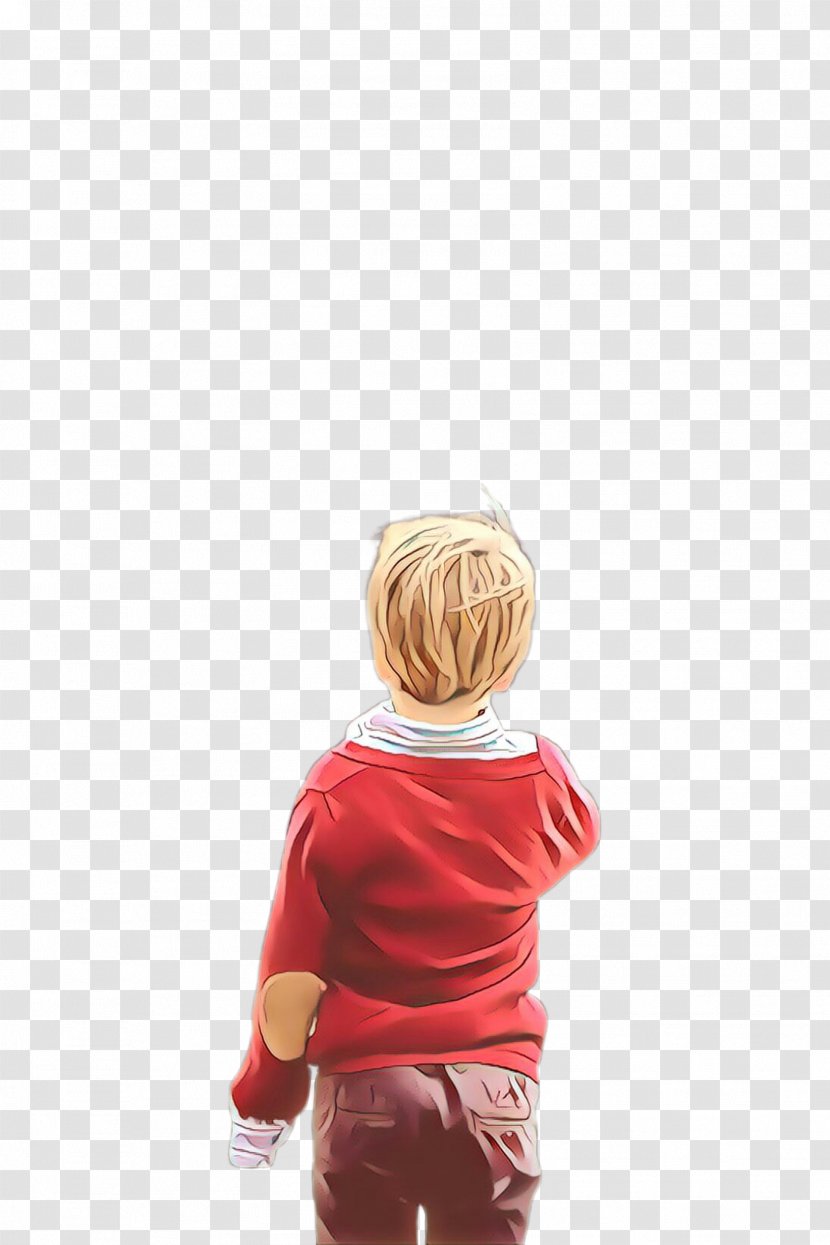 Red Standing Blond Arm Shoulder - Trousers Toddler Transparent PNG