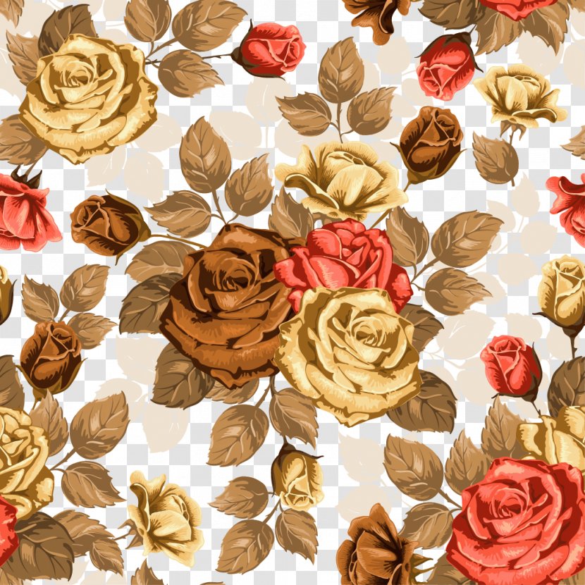 Rose Flower Pattern - Family - Autumn Transparent PNG