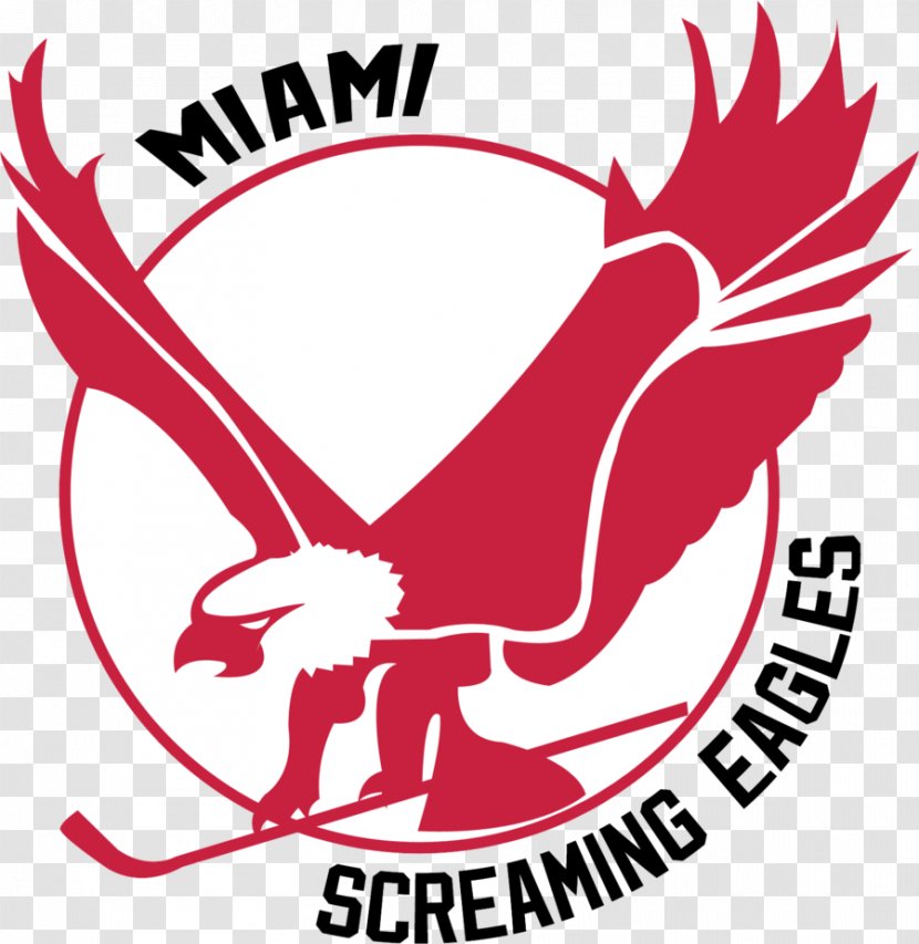 Miami Screaming Eagles Cape Breton Ice Hockey World Association Philadelphia Blazers - Black And White Transparent PNG