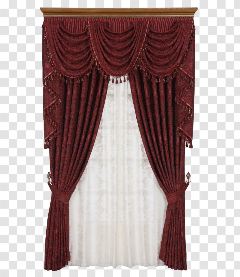 Curtain Window Red - Curtains Transparent PNG