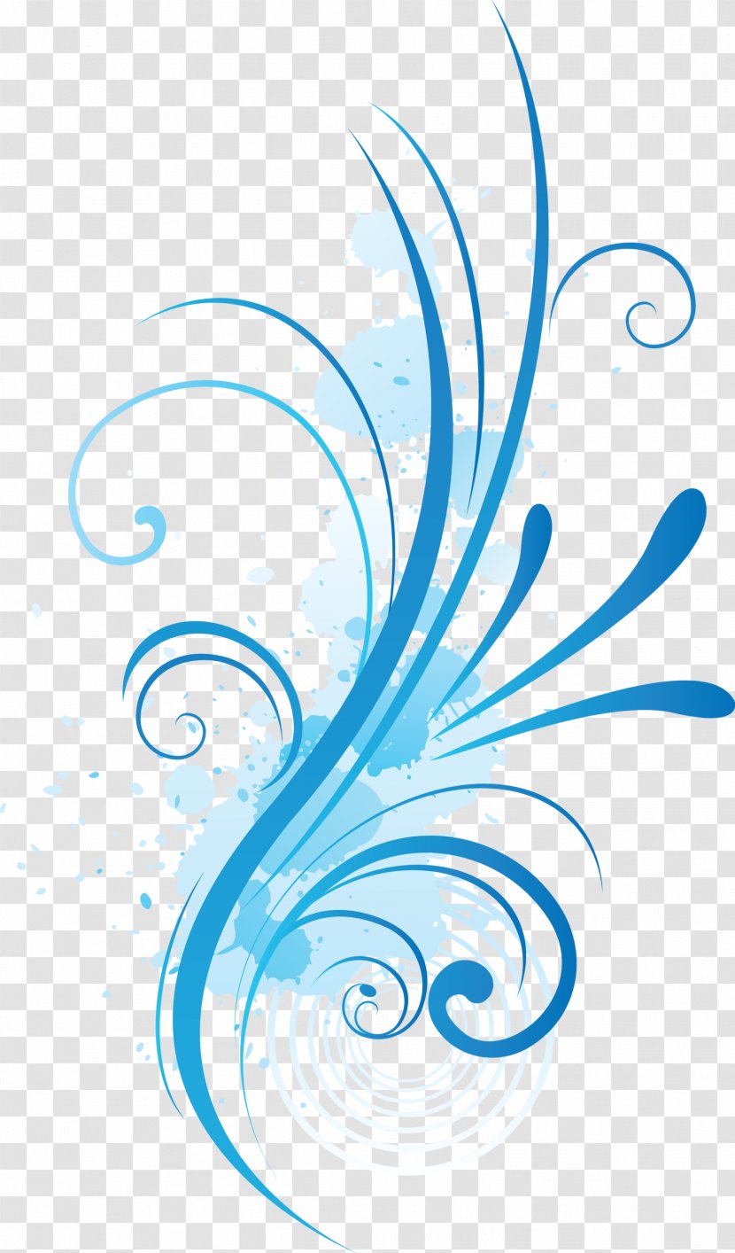 Blue Clip Art - Light - Floral Transparent PNG