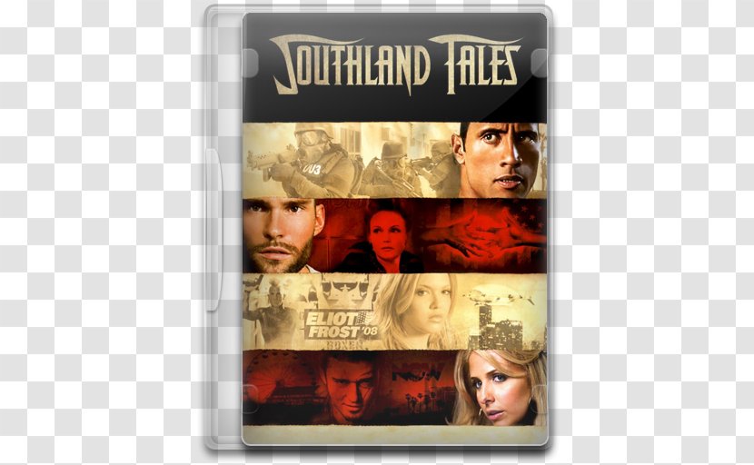 Dwayne Johnson Sarah Michelle Gellar Steven Poster Southland Tales Tangled Ever After - Sony Crackle Transparent PNG