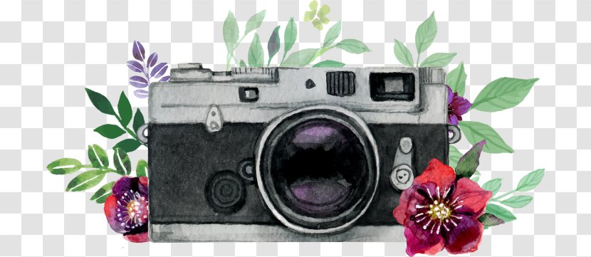 Watercolor Painting Photography Camera Vector Graphics - Drawing Transparent PNG