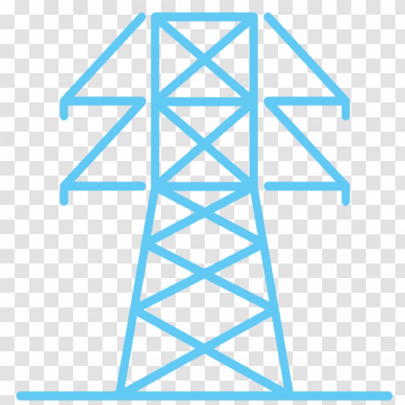 Transmission Tower Electric Power Electricity - Diagram - Design Transparent PNG