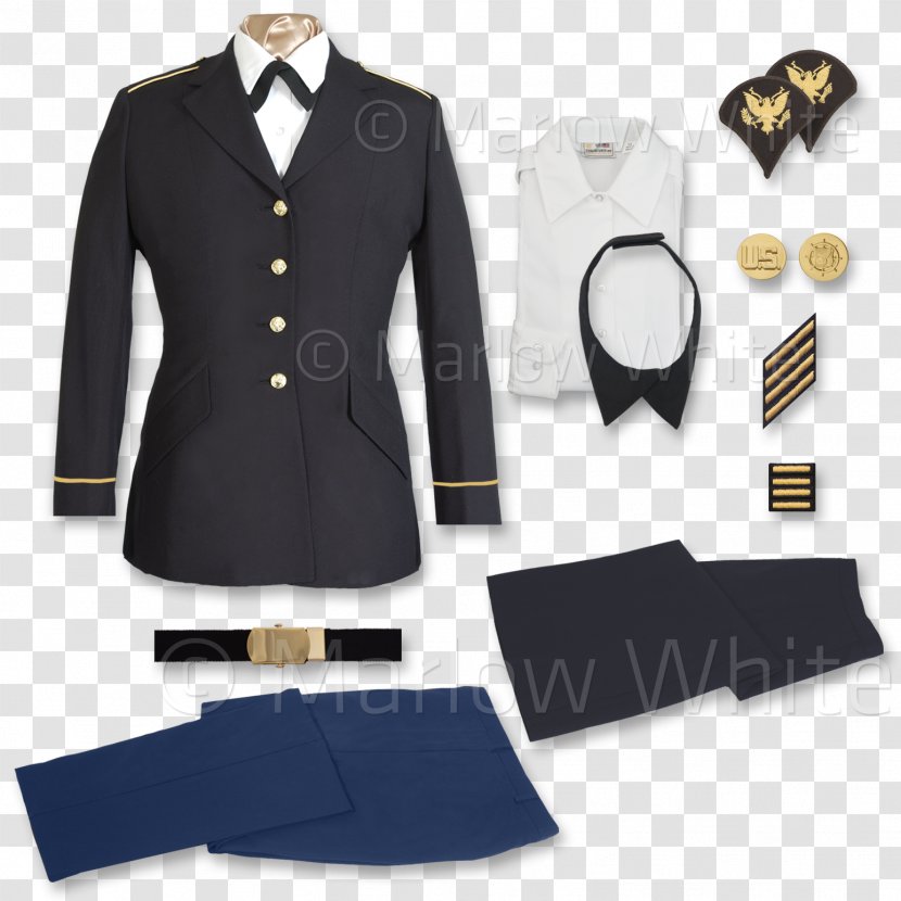 Army Service Uniform T-shirt Coat Marlow White - Shirt Transparent PNG
