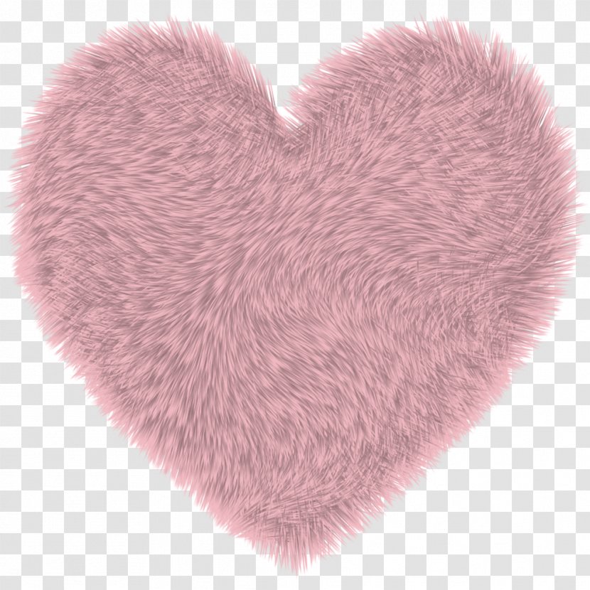 Pink M Fur RTV - Heart - Monstrinhos Transparent PNG