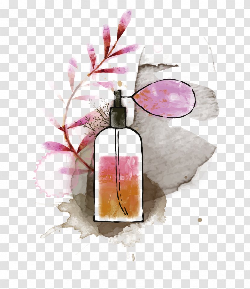 Chanel Poster Perfume Advertising - Glass Bottle - Vector Transparent PNG