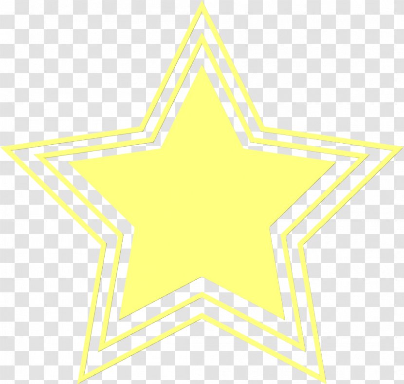 Yellow Star - Paint - Symmetry Web Design Transparent PNG